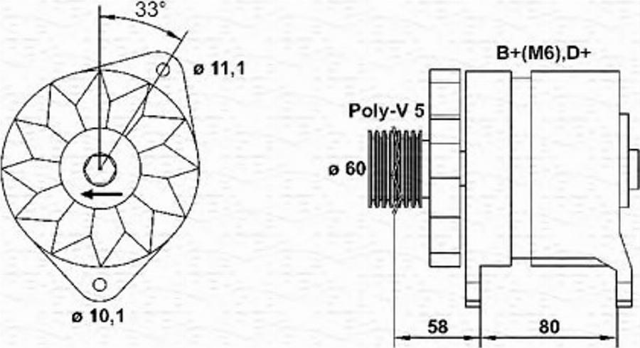 Magneti Marelli 943356334010 - Alternatore www.autoricambit.com