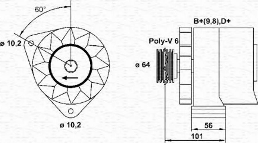 Magneti Marelli 943356206010 - Alternatore www.autoricambit.com