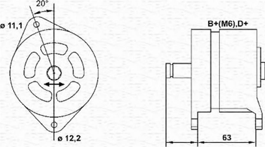 Magneti Marelli 943 35 777 201 0 - Alternatore www.autoricambit.com