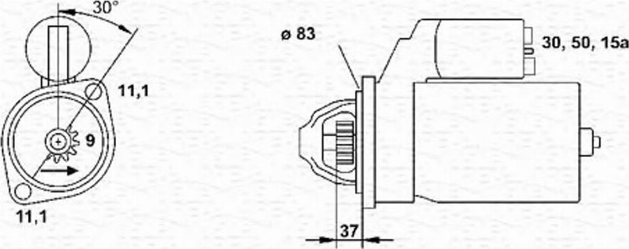 Magneti Marelli 943241040010 - Motorino d'avviamento www.autoricambit.com