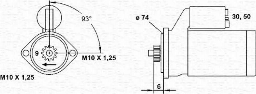 Magneti Marelli 943241043010 - Motorino d'avviamento www.autoricambit.com