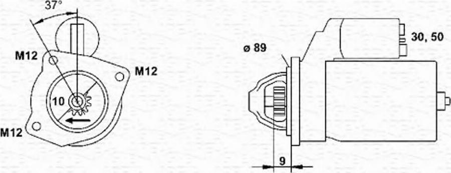 Magneti Marelli 943241015010 - Motorino d'avviamento www.autoricambit.com