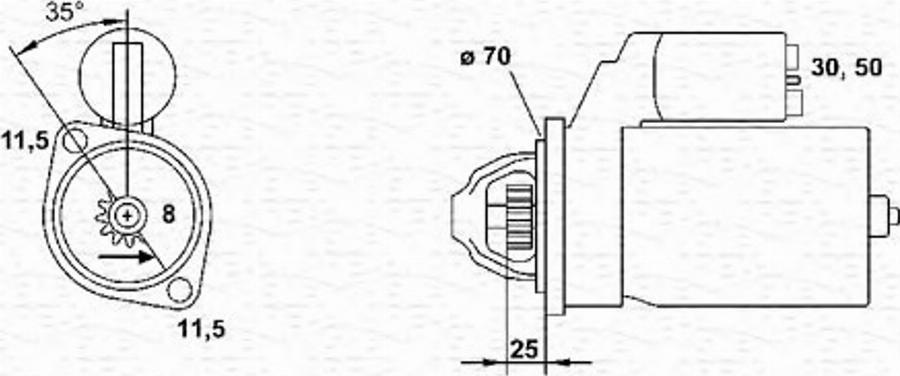 Magneti Marelli 943 24 111 401 0 - Motorino d'avviamento www.autoricambit.com