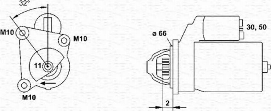 Magneti Marelli 943254043010 - Motorino d'avviamento www.autoricambit.com