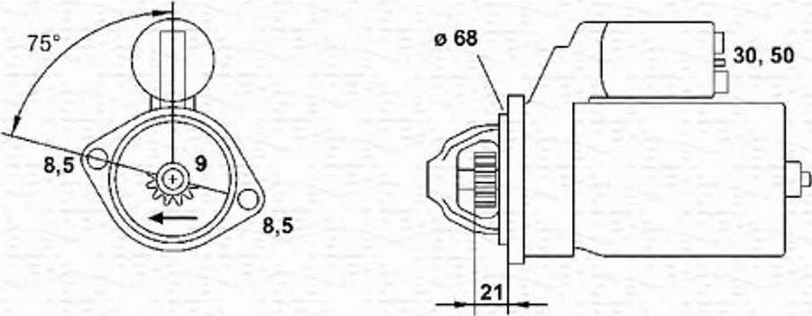 Magneti Marelli 943254082010 - Motorino d'avviamento www.autoricambit.com