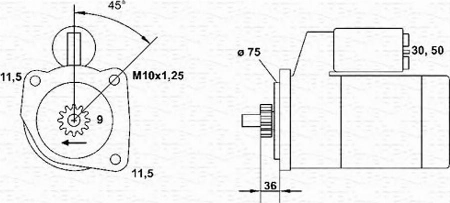 Magneti Marelli 943251908010 - Motorino d'avviamento www.autoricambit.com