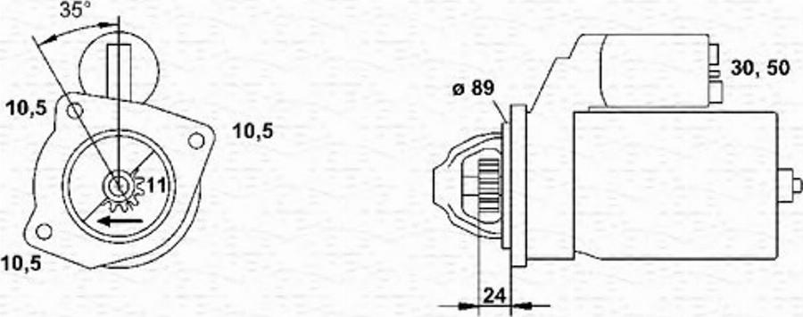 Magneti Marelli 943251441010 - Motorino d'avviamento www.autoricambit.com