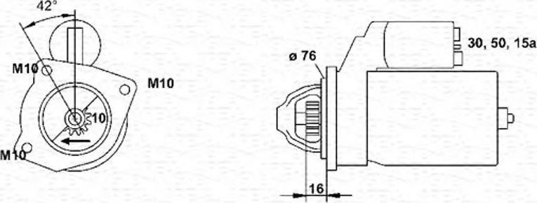 Magneti Marelli 943251459010 - Motorino d'avviamento www.autoricambit.com