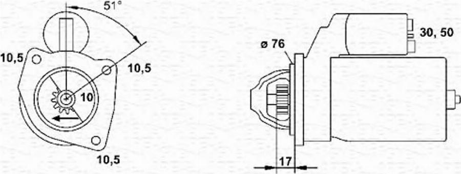 Magneti Marelli 943251458010 - Motorino d'avviamento www.autoricambit.com