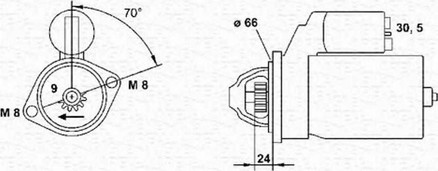 Magneti Marelli 943251403010 - Motorino d'avviamento www.autoricambit.com