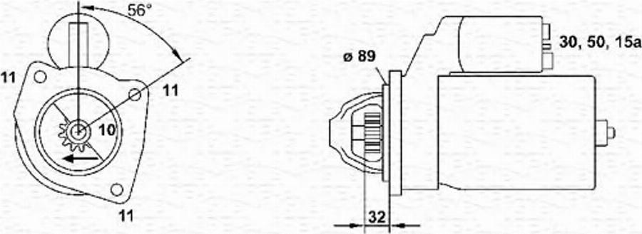 Magneti Marelli 943251413010 - Motorino d'avviamento www.autoricambit.com