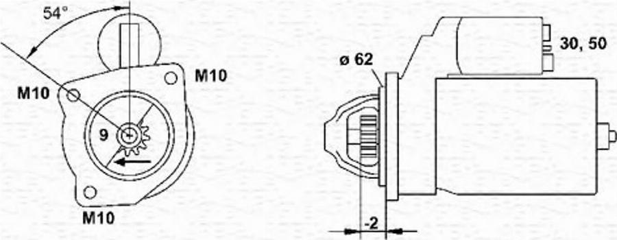 Magneti Marelli 943251488010 - Motorino d'avviamento www.autoricambit.com