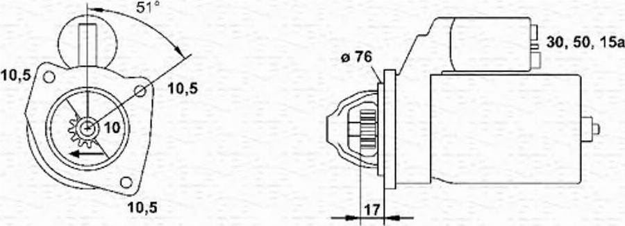 Magneti Marelli 943251690010 - Motorino d'avviamento www.autoricambit.com