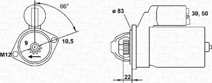 Magneti Marelli 943251644010 - Motorino d'avviamento www.autoricambit.com