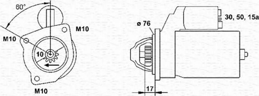 Magneti Marelli 943251606010 - Motorino d'avviamento www.autoricambit.com