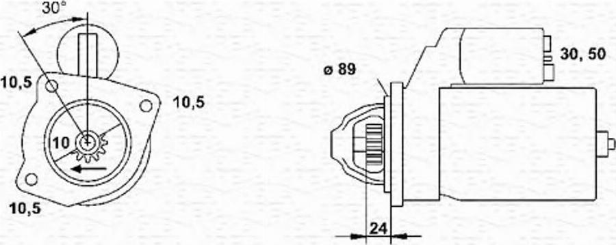 Magneti Marelli 943251122010 - Motorino d'avviamento www.autoricambit.com