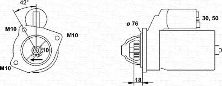 Magneti Marelli 943251335010 - Motorino d'avviamento www.autoricambit.com