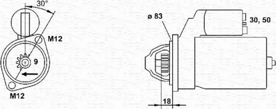 Magneti Marelli 943251333010 - Motorino d'avviamento www.autoricambit.com