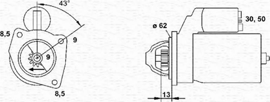 Magneti Marelli 943251274010 - Motorino d'avviamento www.autoricambit.com