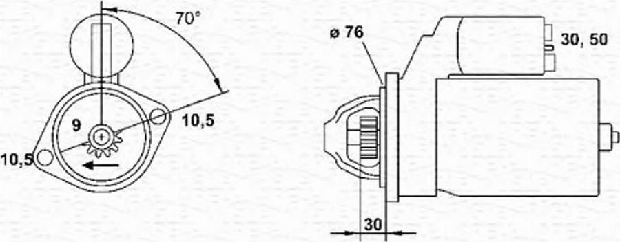 Magneti Marelli 943251273010 - Motorino d'avviamento www.autoricambit.com