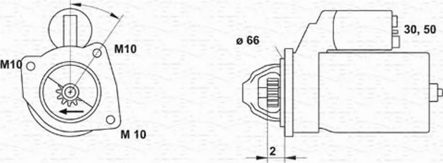 Magneti Marelli 943253155010 - Motorino d'avviamento www.autoricambit.com