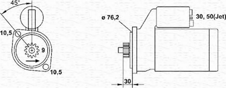 Magneti Marelli 943253156010 - Motorino d'avviamento www.autoricambit.com