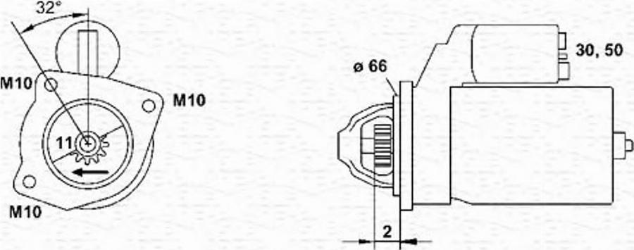 Magneti Marelli 943253105010 - Motorino d'avviamento www.autoricambit.com