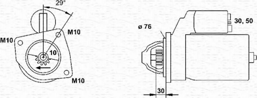 Magneti Marelli 943253103010 - Motorino d'avviamento www.autoricambit.com