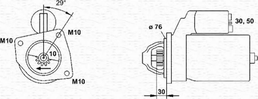 Magneti Marelli 943253102010 - Motorino d'avviamento www.autoricambit.com