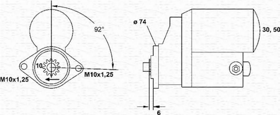 Magneti Marelli 943253186010 - Motorino d'avviamento www.autoricambit.com