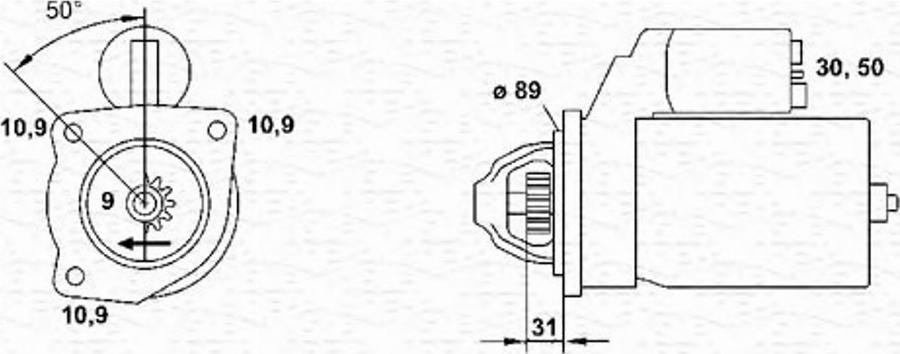 Magneti Marelli 943252071010 - Motorino d'avviamento www.autoricambit.com