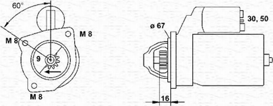 Magneti Marelli 943220735010 - Motorino d'avviamento www.autoricambit.com