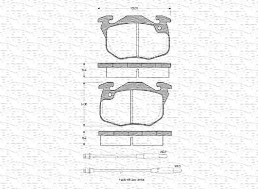 Magneti Marelli 430216170295 - Kit pastiglie freno, Freno a disco www.autoricambit.com