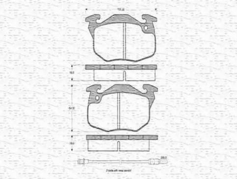 Magneti Marelli 430216170214 - Kit pastiglie freno, Freno a disco www.autoricambit.com