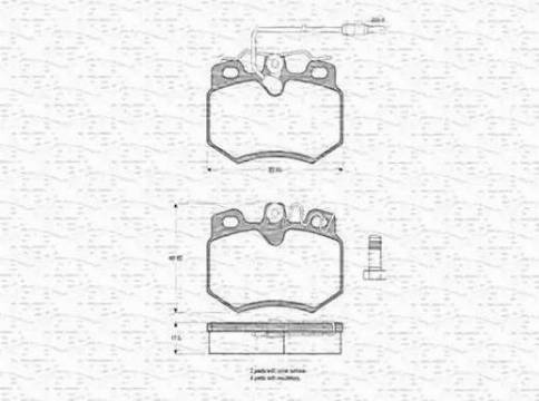 Magneti Marelli 430216170213 - Kit pastiglie freno, Freno a disco www.autoricambit.com