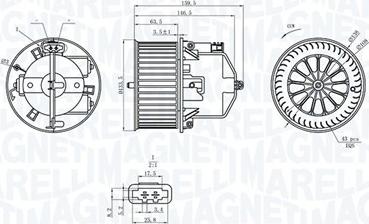 Magneti Marelli 069412360010 - Ventilatore abitacolo www.autoricambit.com