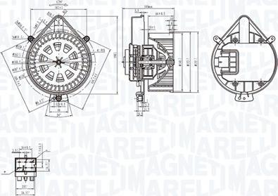 Magneti Marelli 069412281010 - Ventilatore abitacolo www.autoricambit.com