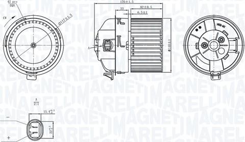 Magneti Marelli 069412751010 - Ventilatore abitacolo www.autoricambit.com