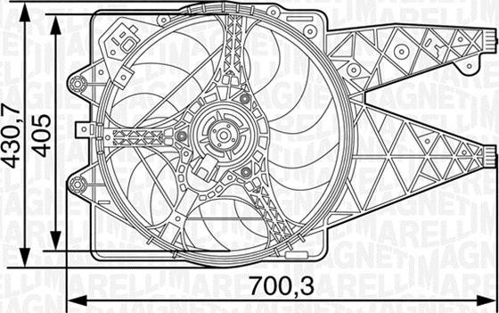 Magneti Marelli 069422456010 - Ventola, Raffreddamento motore www.autoricambit.com