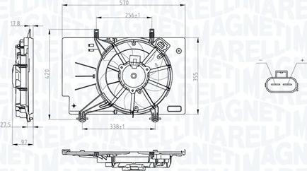 Magneti Marelli 069422734010 - Ventola, Raffreddamento motore www.autoricambit.com