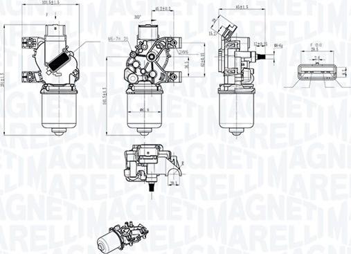 Magneti Marelli 064043803010 - Motore tergicristallo www.autoricambit.com