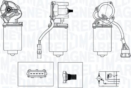 Magneti Marelli 064371300010 - Motore tergicristallo www.autoricambit.com