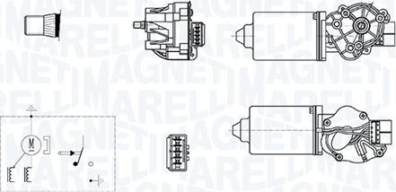 Magneti Marelli 064378700010 - Motore tergicristallo www.autoricambit.com