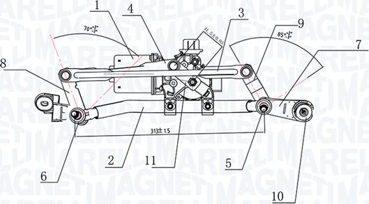 Magneti Marelli 064377500010 - Dispositivo lavavetri www.autoricambit.com