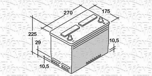 Magneti Marelli 068070054010 - Batteria avviamento www.autoricambit.com