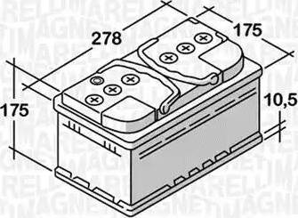 Magneti Marelli 068071068030 - Batteria avviamento www.autoricambit.com