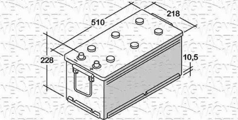 Magneti Marelli 068155105010 - Batteria avviamento www.autoricambit.com