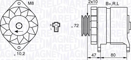 Magneti Marelli 063532621010 - Alternatore www.autoricambit.com