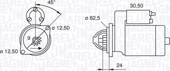 Magneti Marelli 063521090120 - Motorino d'avviamento www.autoricambit.com