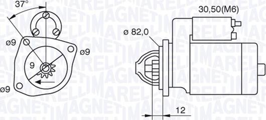 Magneti Marelli 063521082040 - Motorino d'avviamento www.autoricambit.com